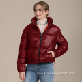 OEM New Zipper Short Puff Jacket for Women